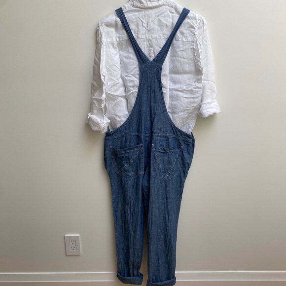 Zadig and Voltaire Patchwork Chambray Overalls - Picture 2 of 8
